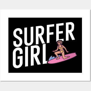 Surfer girl Posters and Art